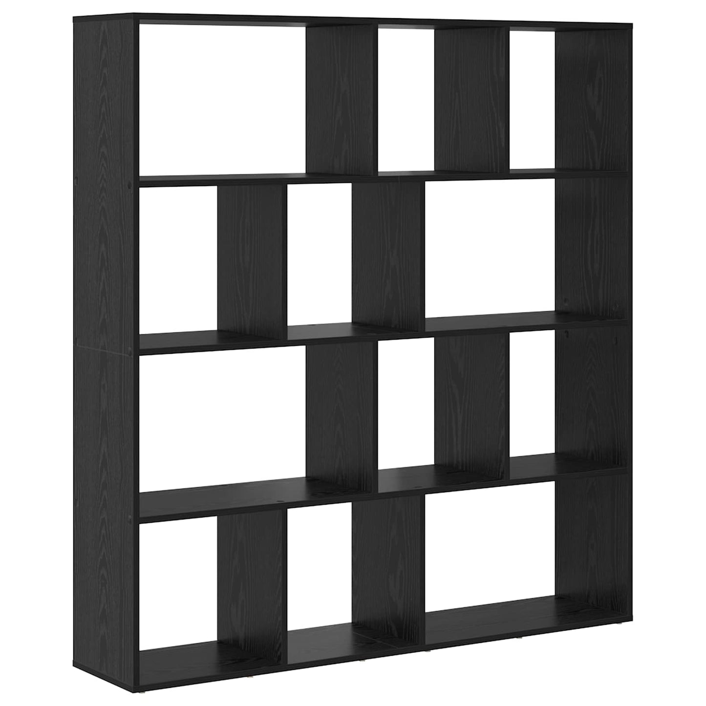 Bokskap Svart Eik 132 x 29 x 141,5 cm Konstruert tre