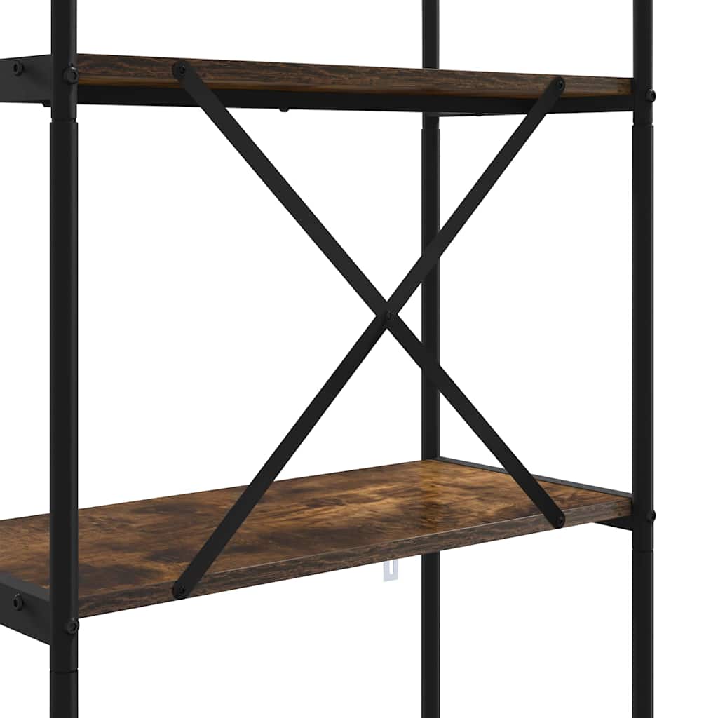 Bokhylle Røkt eik 80 x 30 x 183 cm Konstruert tre