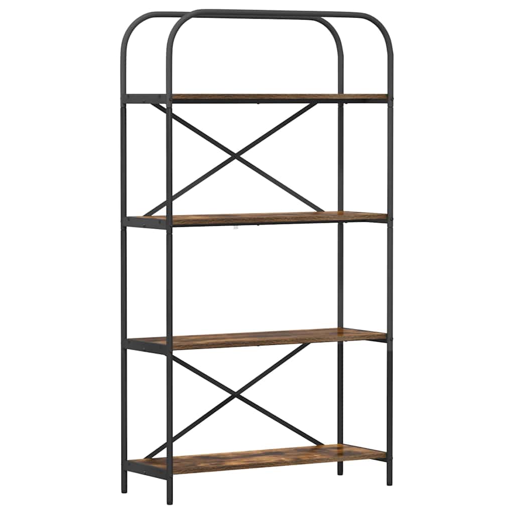 Bokhylle Røkt eik 80 x 30 x 146 cm Konstruert tre
