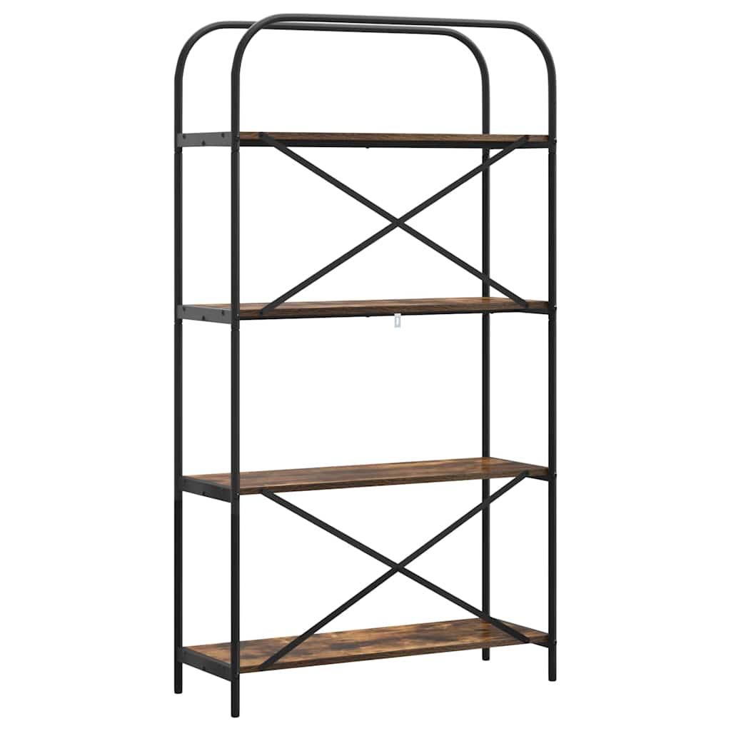 Bokhylle Røkt eik 80 x 30 x 146 cm Konstruert tre