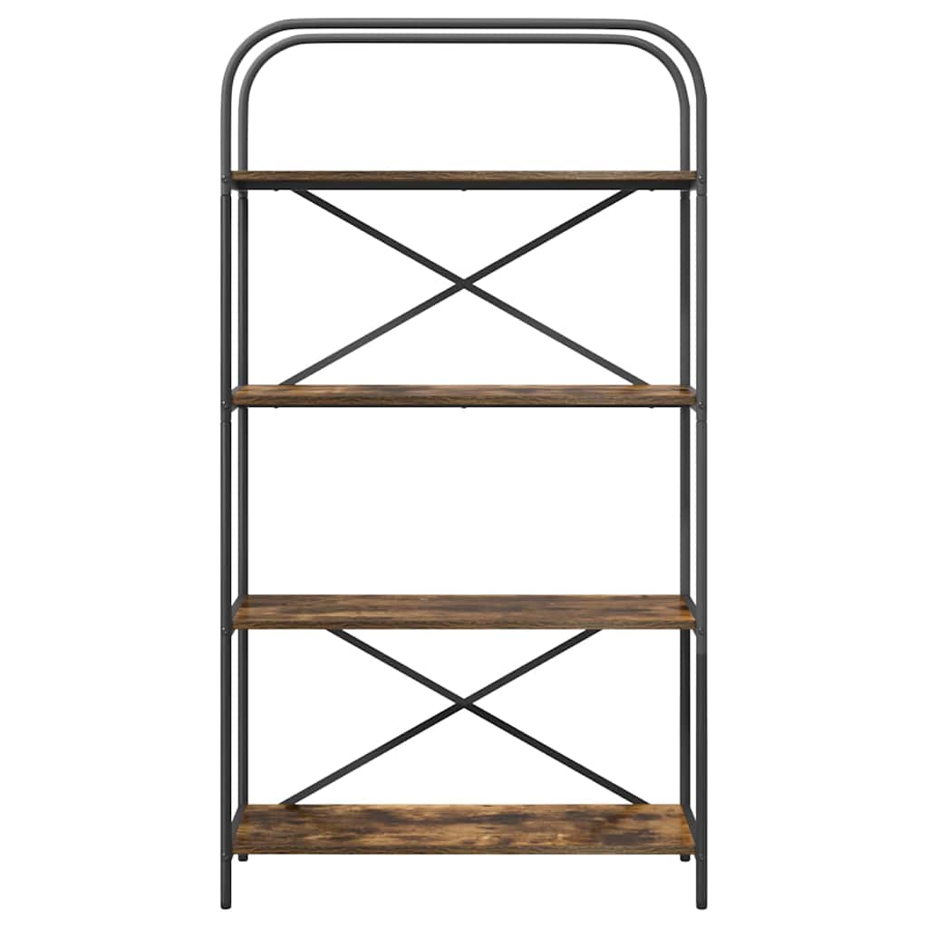 Bokhylle Røkt eik 80 x 30 x 146 cm Konstruert tre