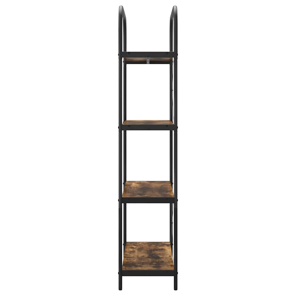 Bokhylle Røkt eik 80 x 30 x 146 cm Konstruert tre