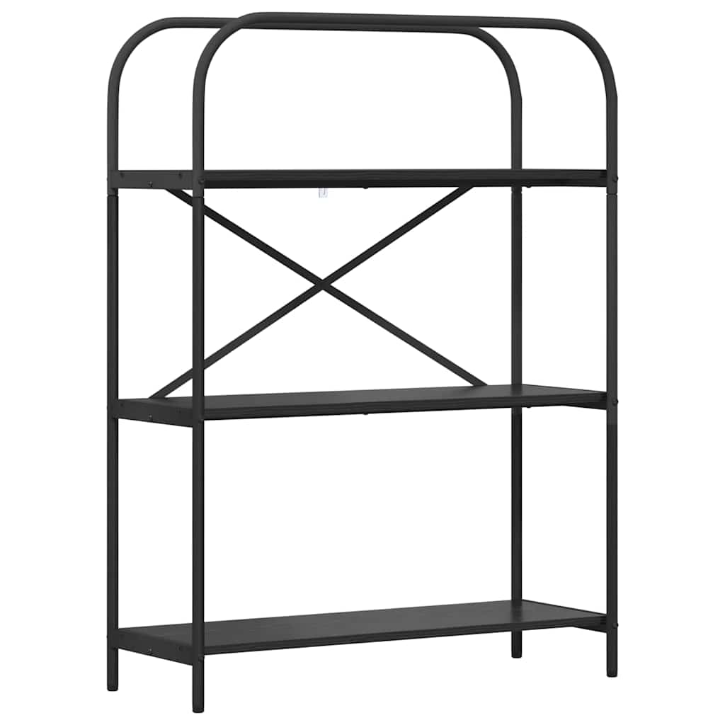 Bokhylle Svart Eik 80 x 30 x 109 cm Konstruert tre