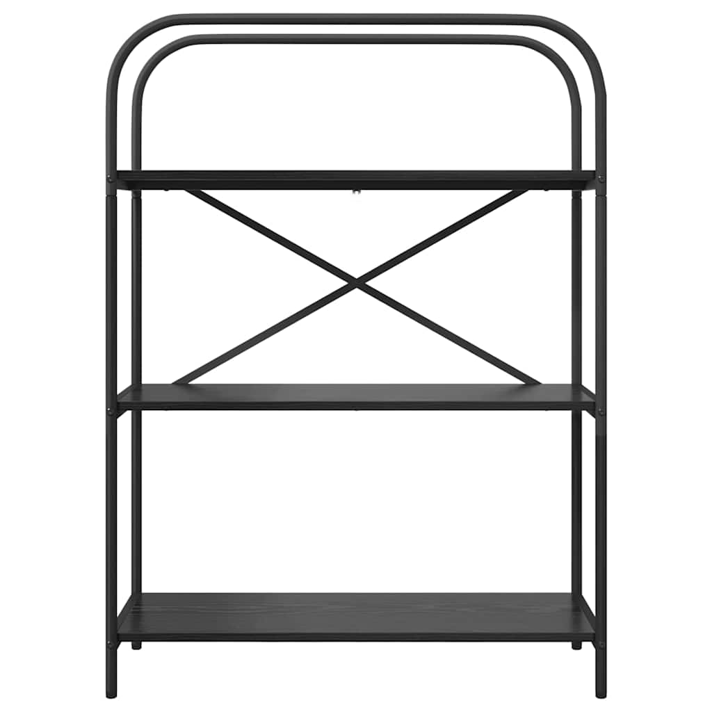 Bokhylle Svart Eik 80 x 30 x 109 cm Konstruert tre