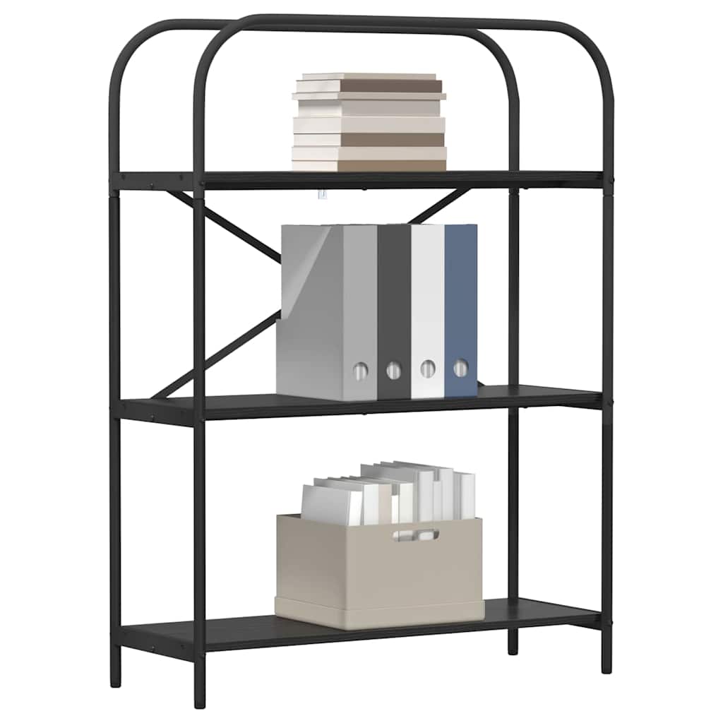 Bokhylle Svart Eik 80 x 30 x 109 cm Konstruert tre
