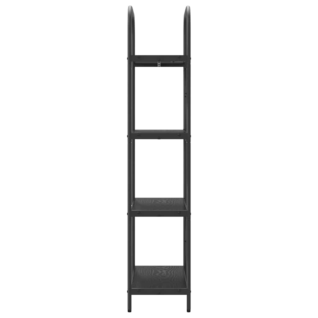Bokhylle Svart Eik 60 x 30 x 146 cm Konstruert tre