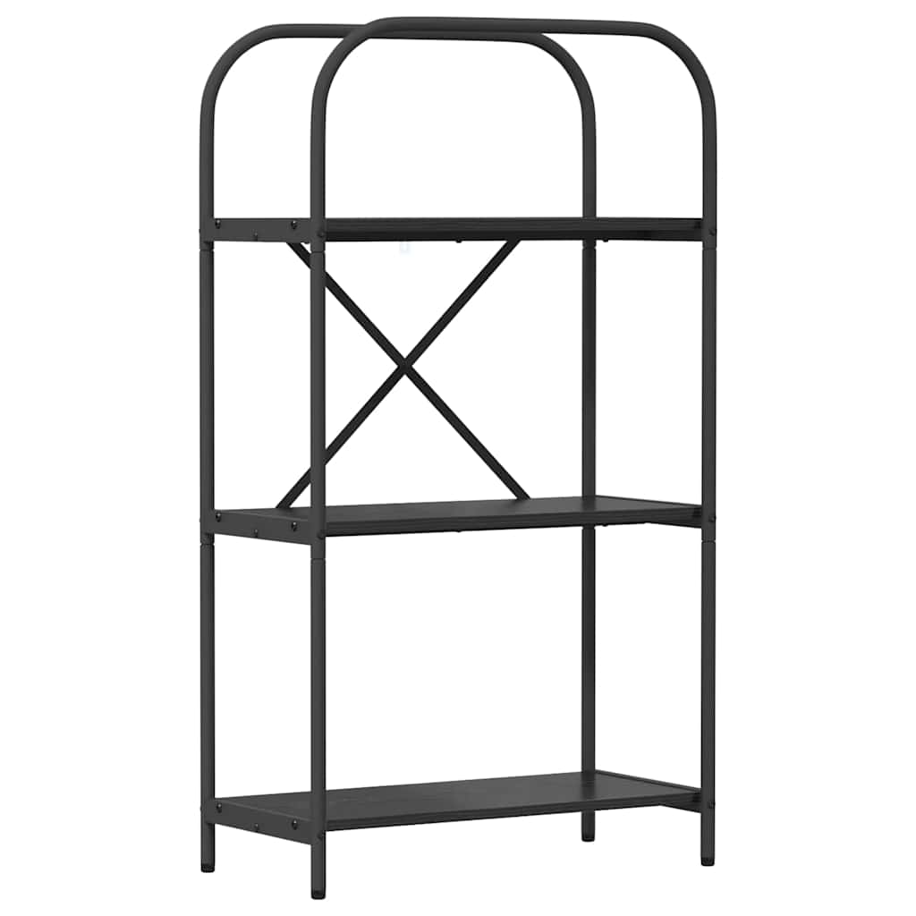 Bokhylle Svart Eik 60 x 30 x 109 cm Konstruert tre