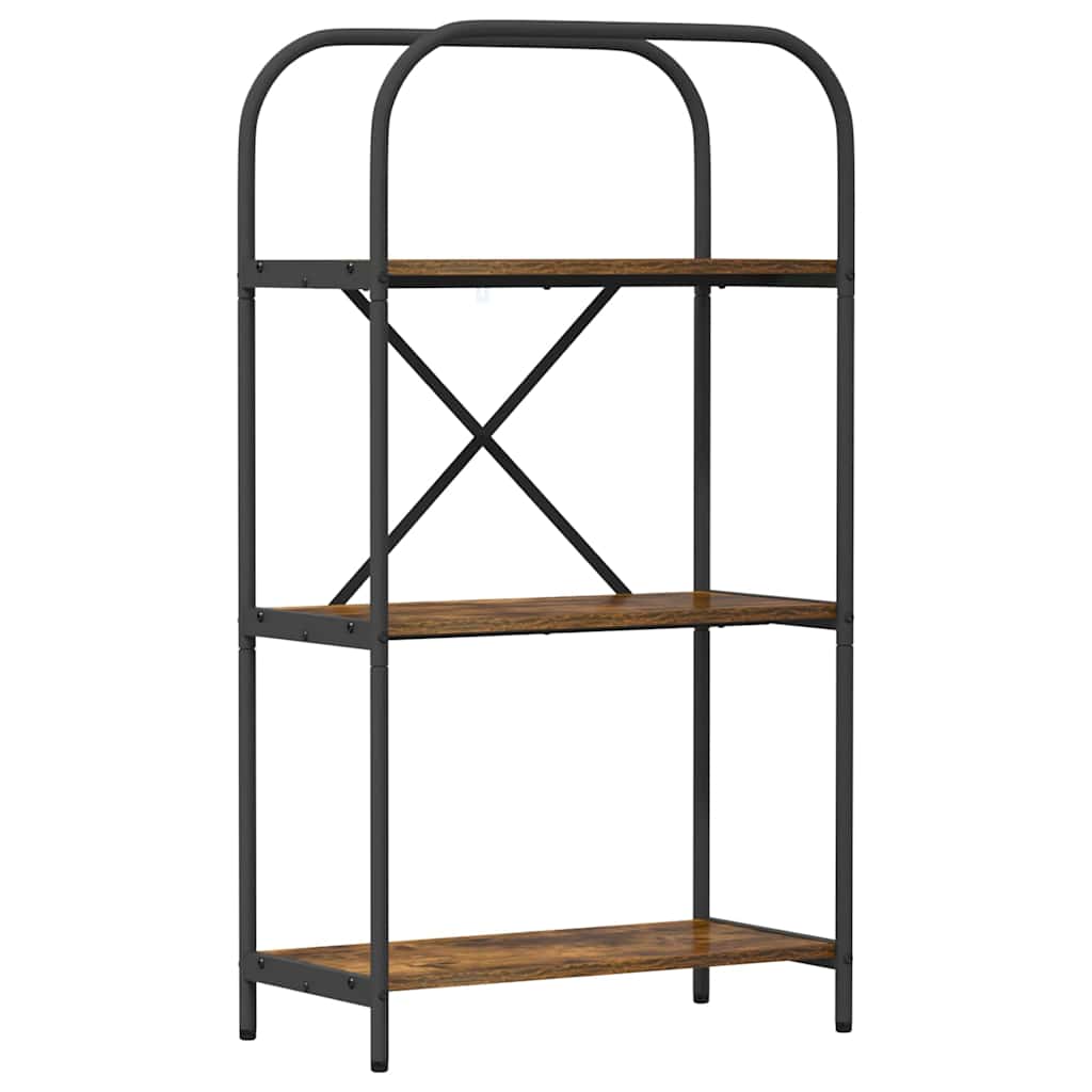 Bokhylle Røkt eik 60 x 30 x 109 cm Konstruert tre