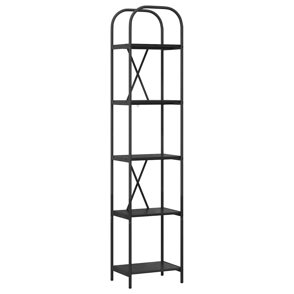 Bokhylle Svart Eik 40 x 30 x 183 cm Konstruert tre