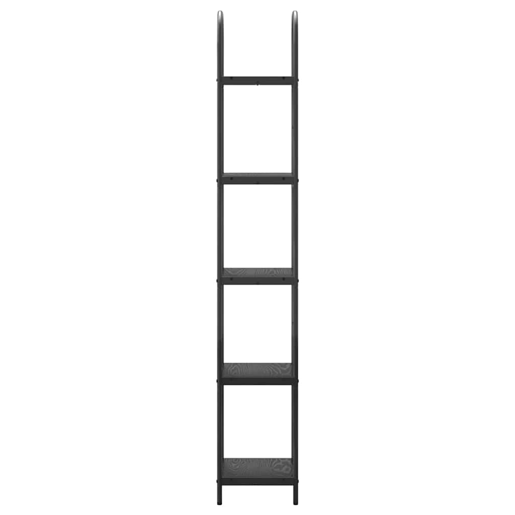Bokhylle Svart Eik 40 x 30 x 183 cm Konstruert tre