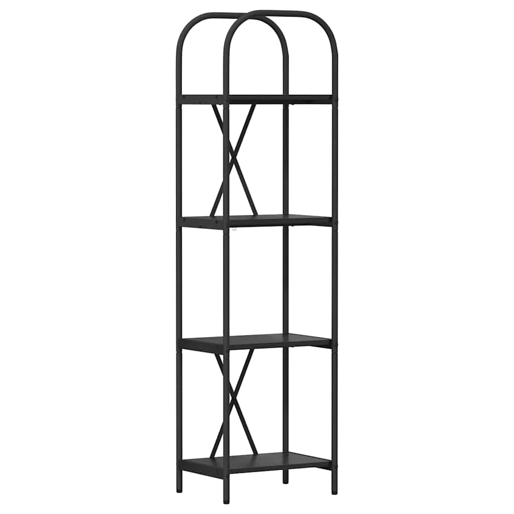 Bokhylle Svart Eik 40 x 30 x 146 cm Konstruert tre