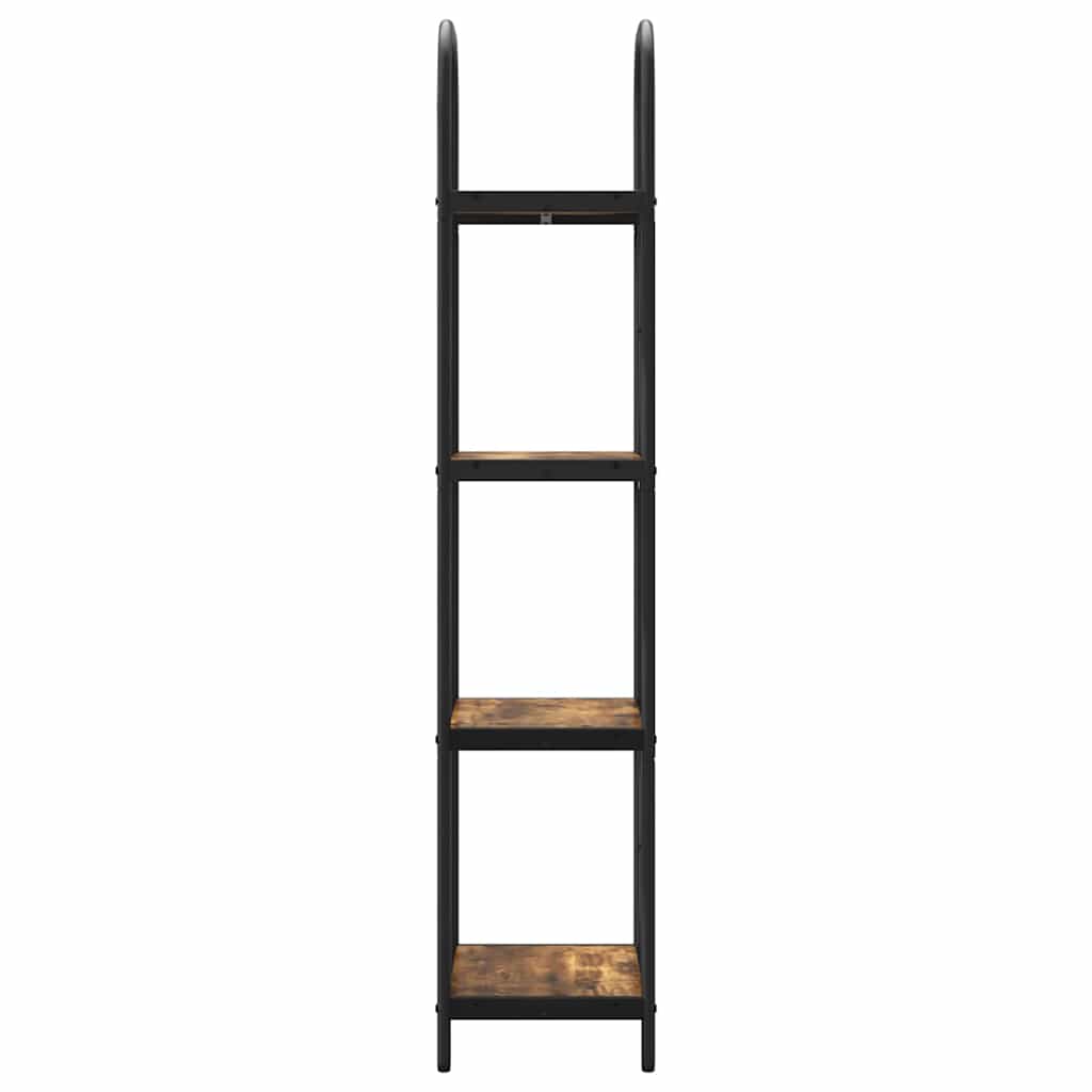 Bokhylle Røkt eik 40 x 30 x 146 cm Konstruert tre