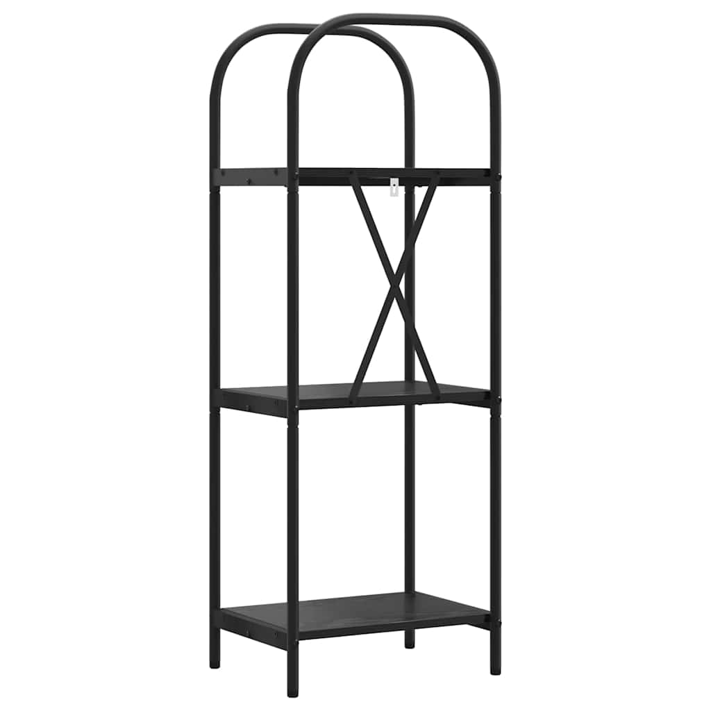 Bokhylle Svart Eik 40 x 30 x 109 cm Konstruert tre