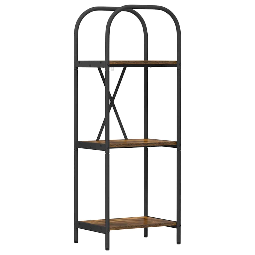 Bokhylle Røkt eik 40 x 30 x 109 cm Konstruert tre