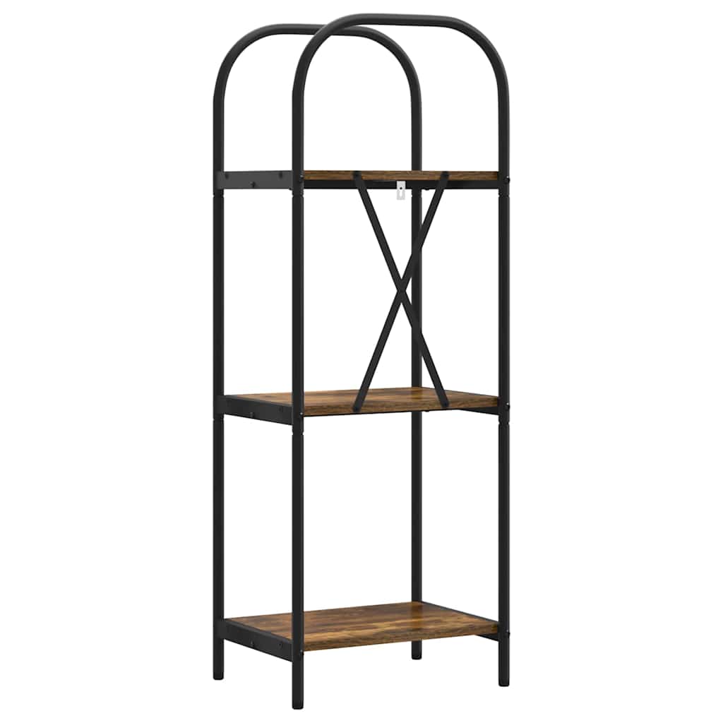 Bokhylle Røkt eik 40 x 30 x 109 cm Konstruert tre