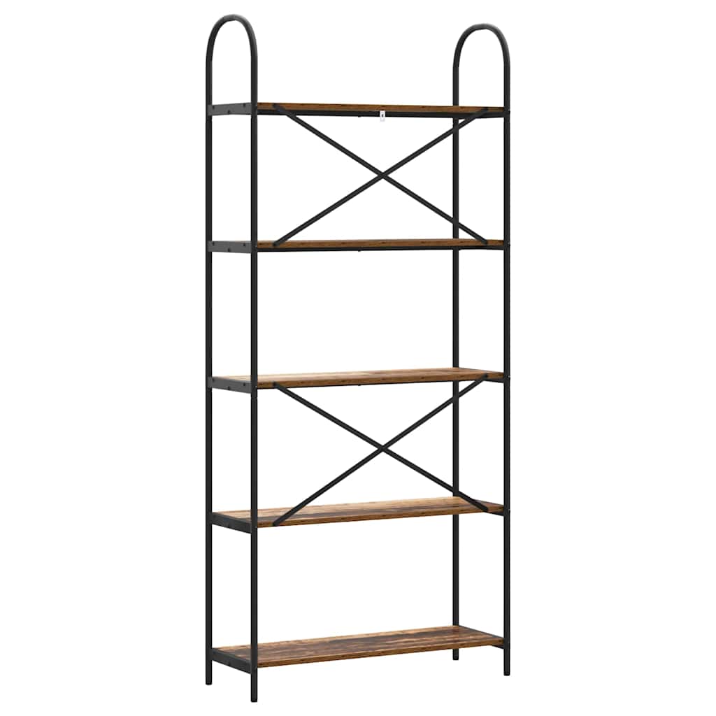 Bokhylle Gammelt tre 80 x 30 x 183 cm Konstruert tre