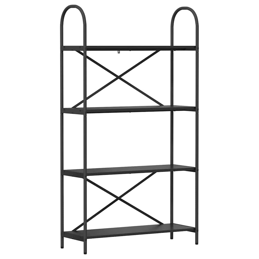 Bokhylle Svart Eik 80 x 30 x 146 cm Konstruert tre