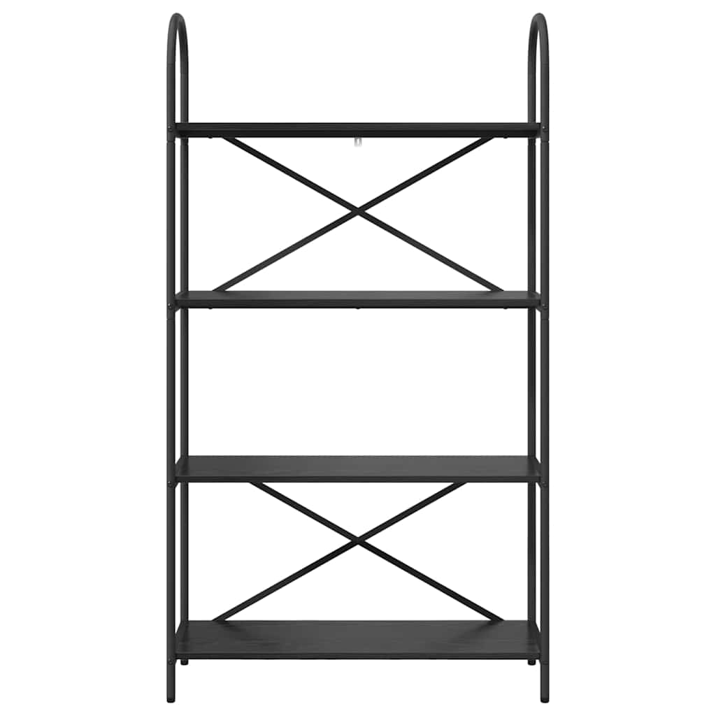 Bokhylle Svart Eik 80 x 30 x 146 cm Konstruert tre