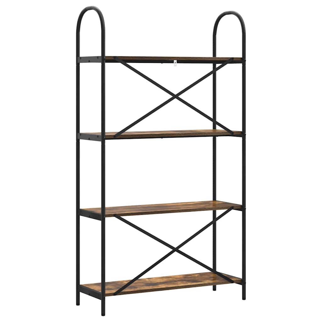 Bokhylle Røkt eik 80 x 30 x 146 cm Konstruert tre