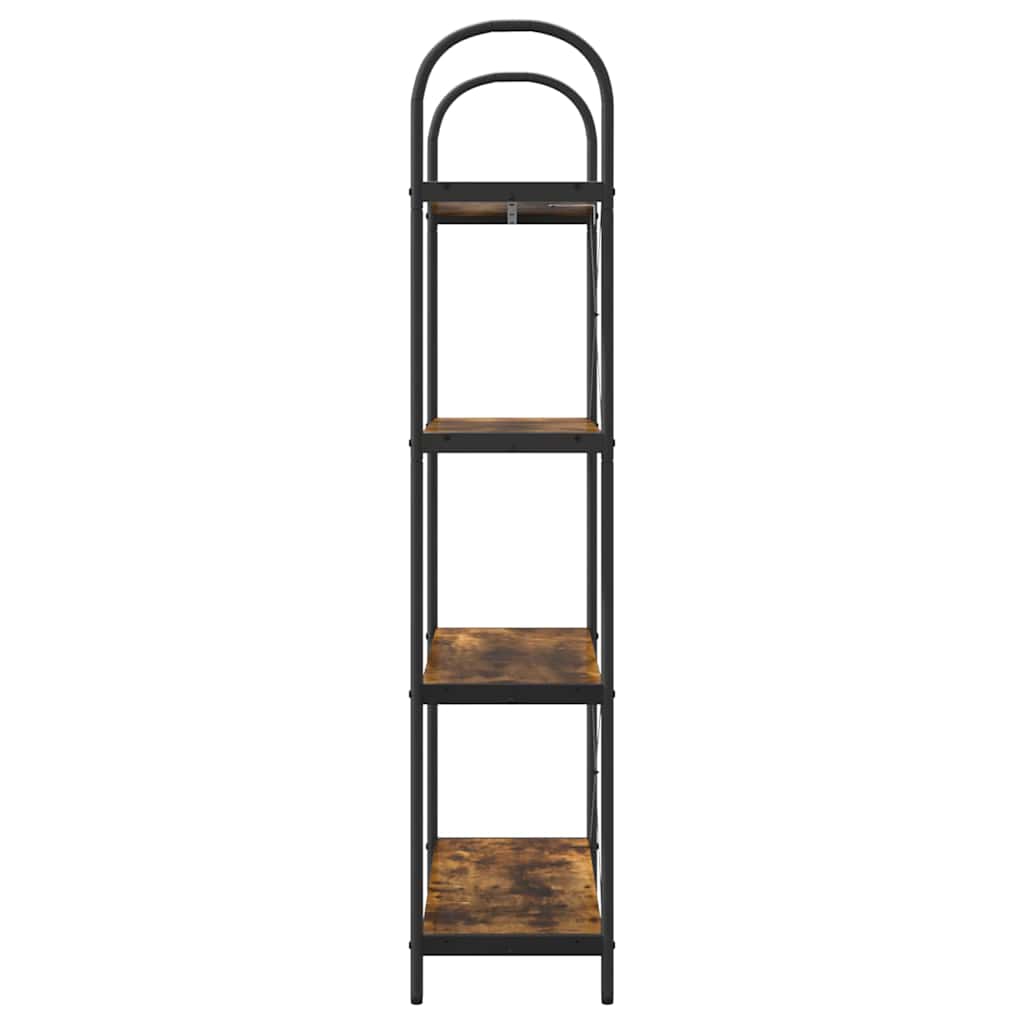 Bokhylle Røkt eik 80 x 30 x 146 cm Konstruert tre