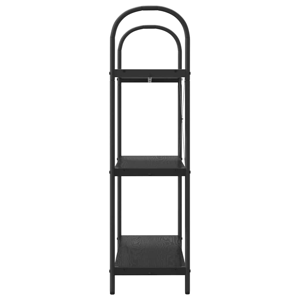 Bokhylle Svart Eik 80 x 30 x 109 cm Konstruert tre