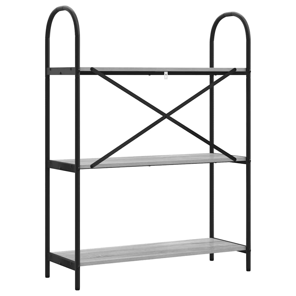 Bokhylle Grå Sonoma 80 x 30 x 109 cm Konstruert tre