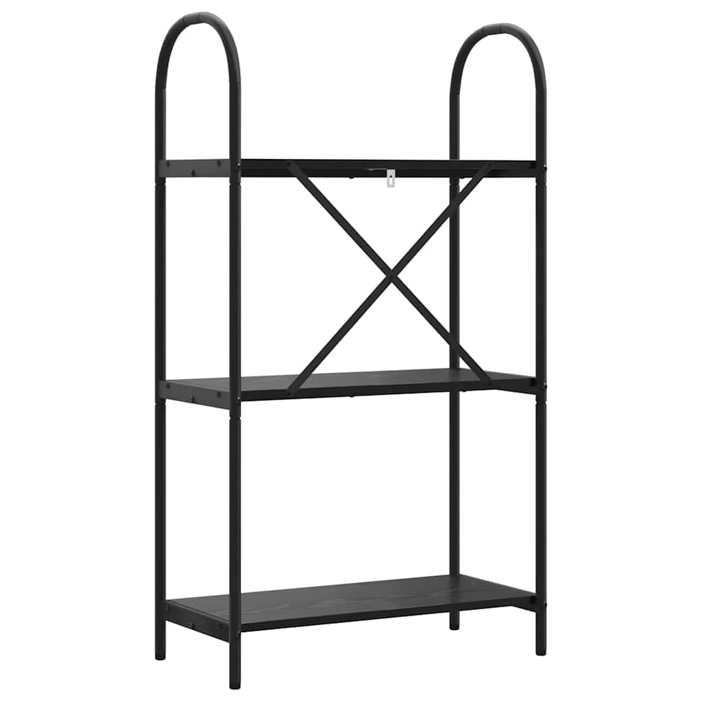Bokhylle Svart Eik 60 x 30 x 109 cm Konstruert tre