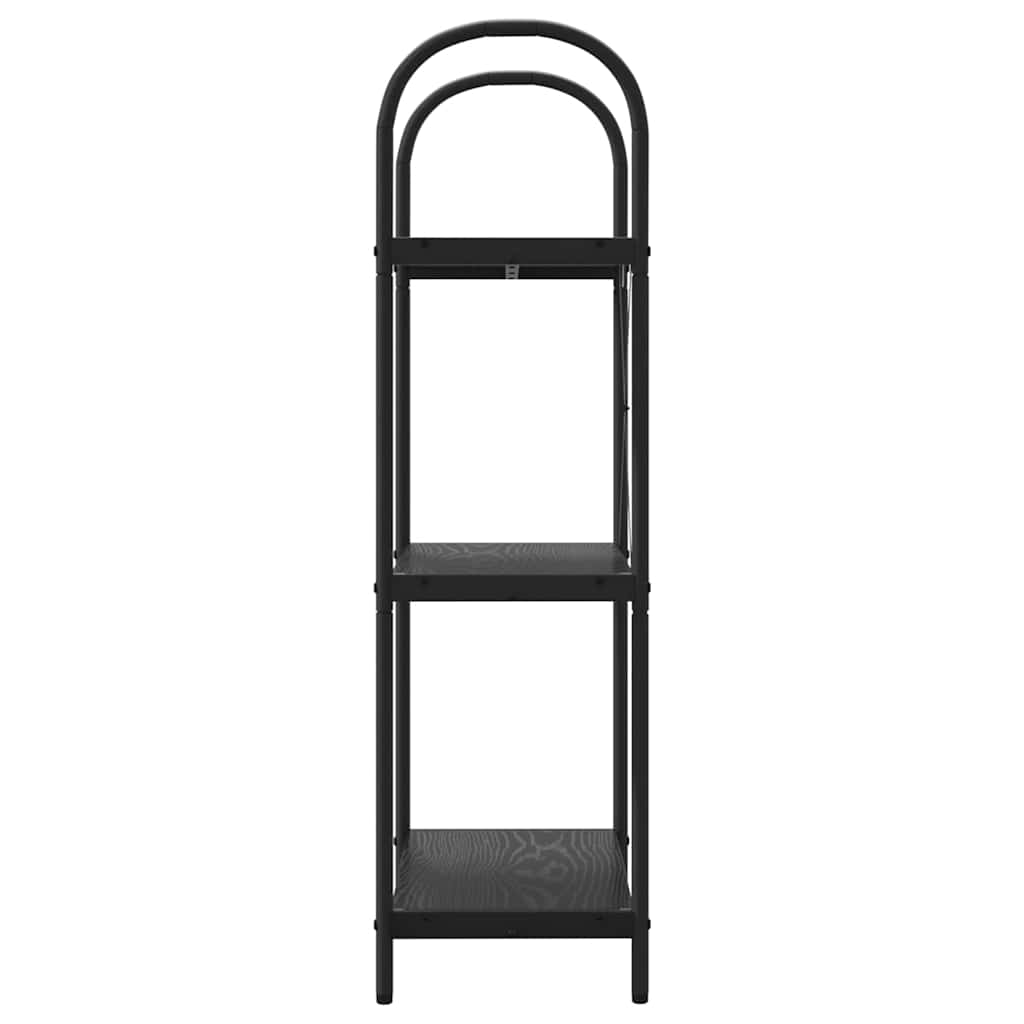 Bokhylle Svart Eik 60 x 30 x 109 cm Konstruert tre