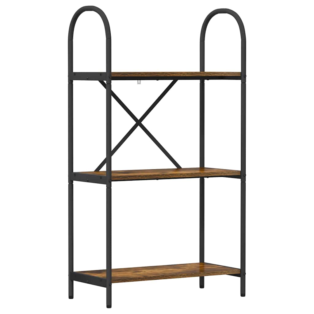 Bokhylle Røkt eik 60 x 30 x 109 cm Konstruert tre