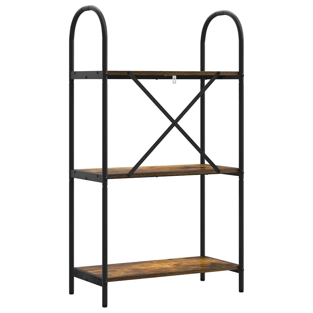 Bokhylle Røkt eik 60 x 30 x 109 cm Konstruert tre