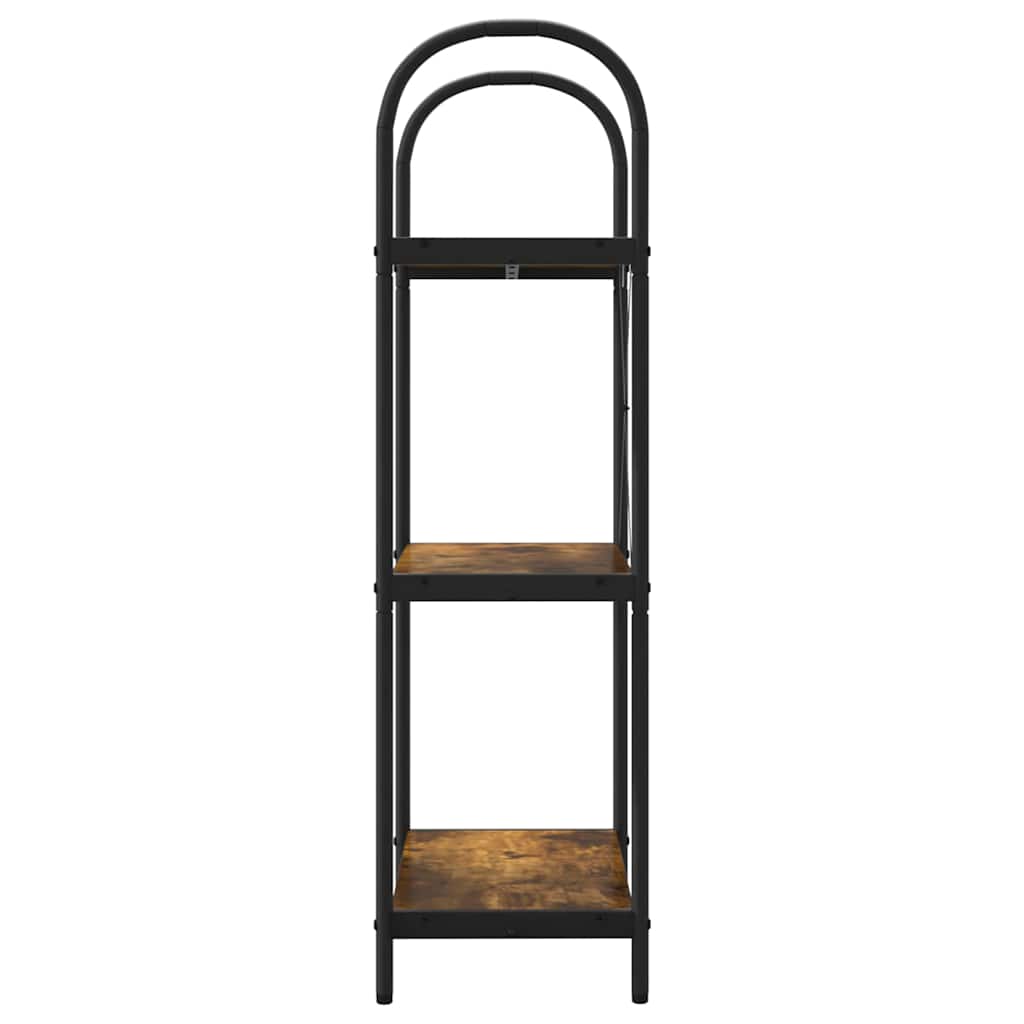 Bokhylle Røkt eik 60 x 30 x 109 cm Konstruert tre
