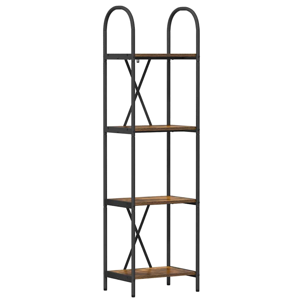 Bokhylle Røkt eik 40 x 30 x 146 cm Konstruert tre