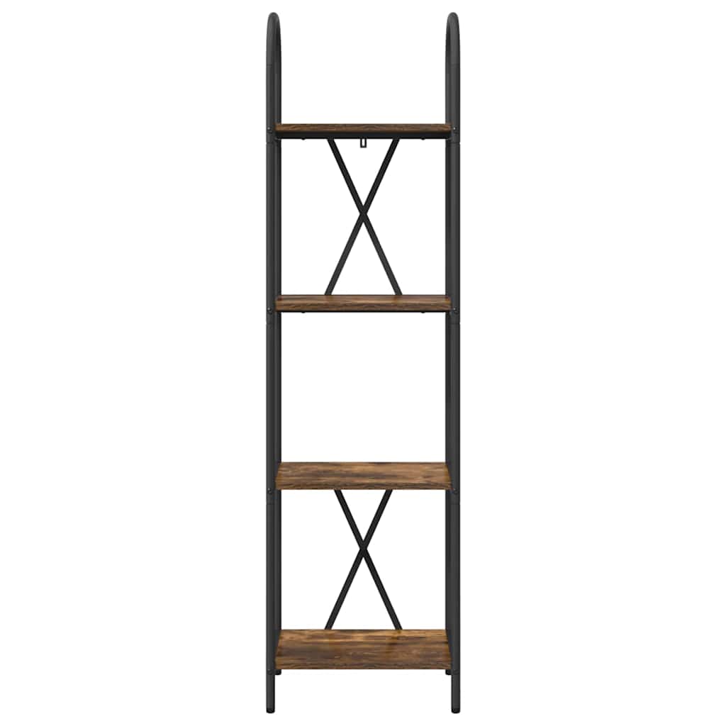 Bokhylle Røkt eik 40 x 30 x 146 cm Konstruert tre