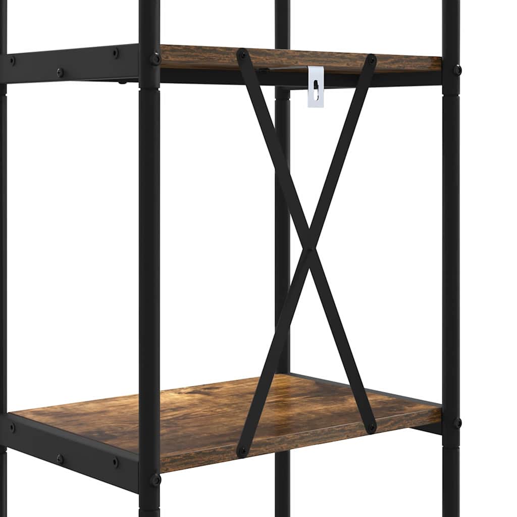Bokhylle Røkt eik 40 x 30 x 109 cm Konstruert tre