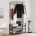 Kleshenger med hylle Sonoma eik 95 x 34 x 184 cm Konstruert tre