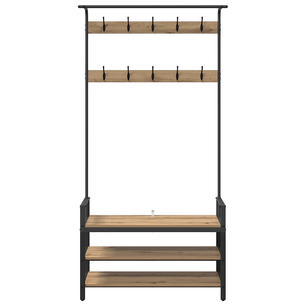 Kleshenger Artisan eik 95 x 34 x 184 cm Konstruert tre