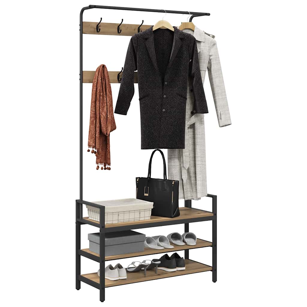 Kleshenger Artisan eik 95 x 34 x 184 cm Konstruert tre