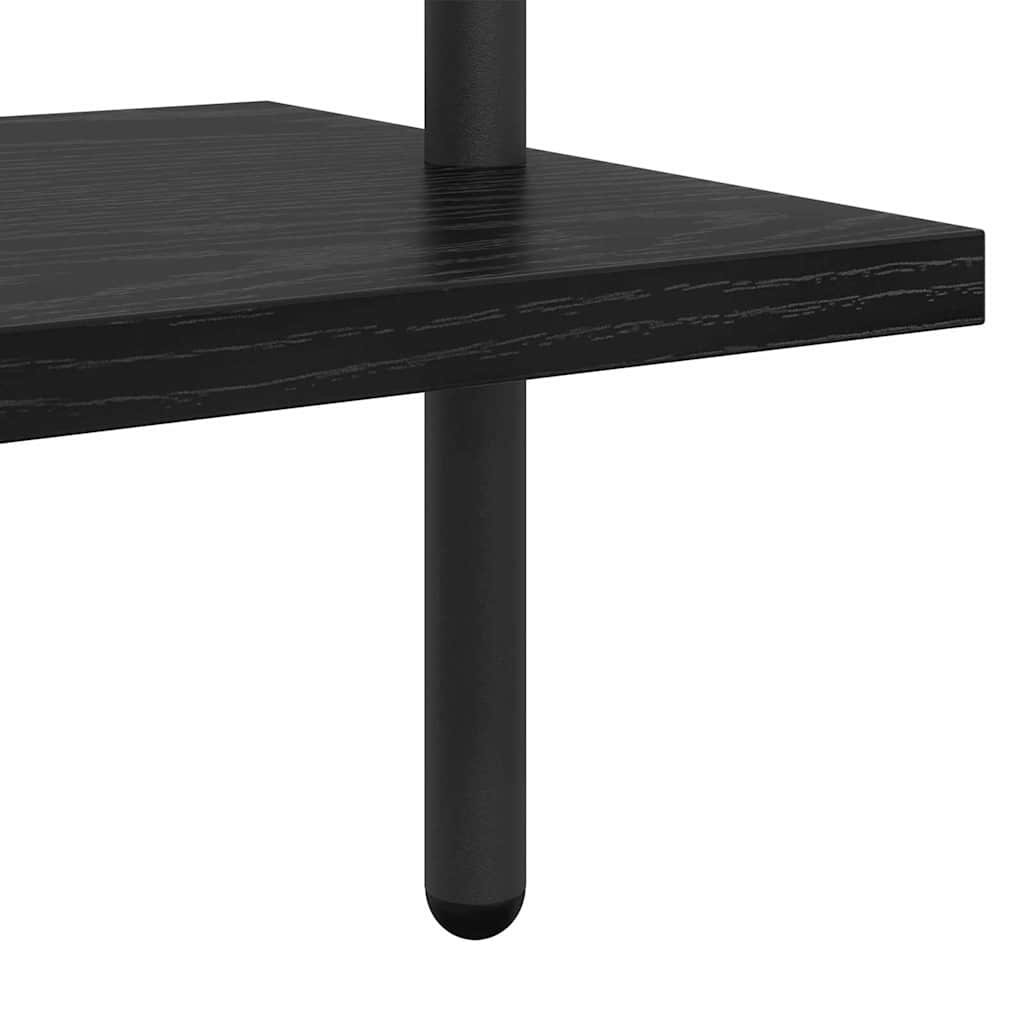 Bokhylle Svart Eik 60 x 24 x 168 cm Konstruert tre