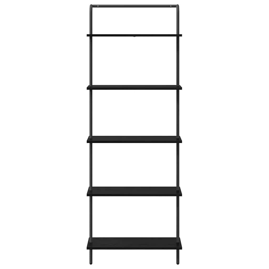 Bokhylle Svart Eik 60 x 24 x 168 cm Konstruert tre