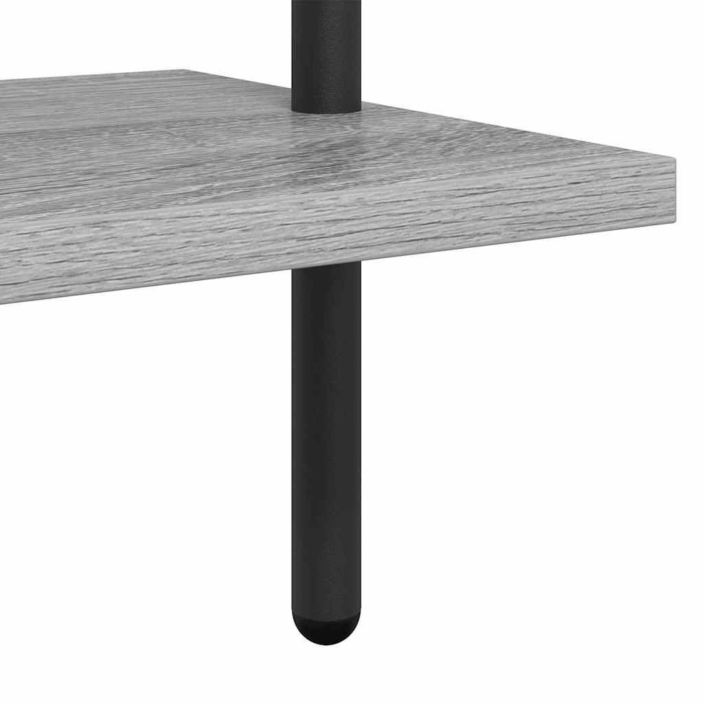 Bokhylle Grå Sonoma 60 x 24 x 203 cm Konstruert tre