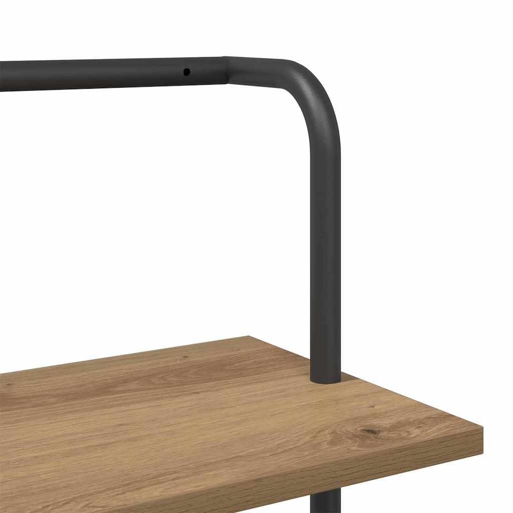 Bokhylle 6 nivåer 60 x 24 x 203 cm Konstruert tre Artisan Eik