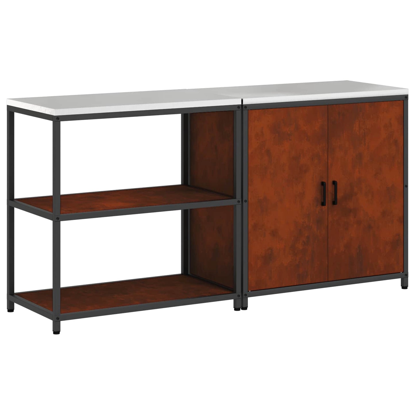 Kjøkkenoppbevaringssett HATTEM 2 pcs Rusten Stål