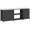 Kjøkkenoppbevaringssett med hylle 3 pcs Svart 240 x 50 x 92 cm