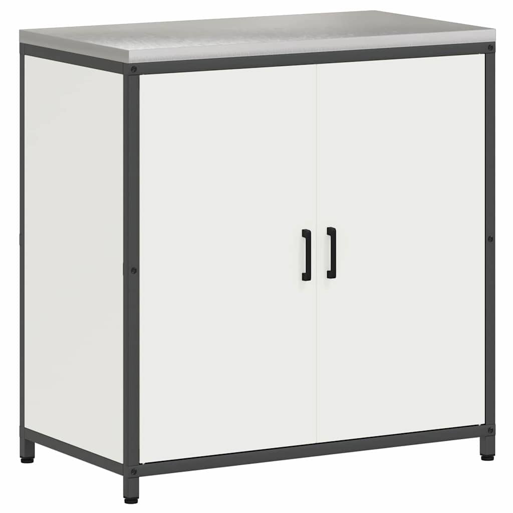 Kjøkkenoppbevaringssett med hylle 3 pcs Hvit 240 x 50 x 92 cm