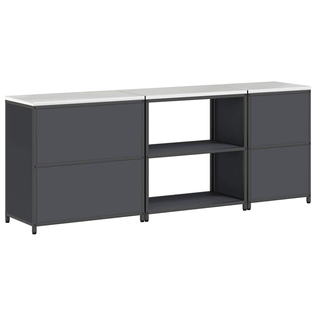 Kjøkkenoppbevaringssett Annet 3 pcs Antrasitt 240 x 50 x 92 cm