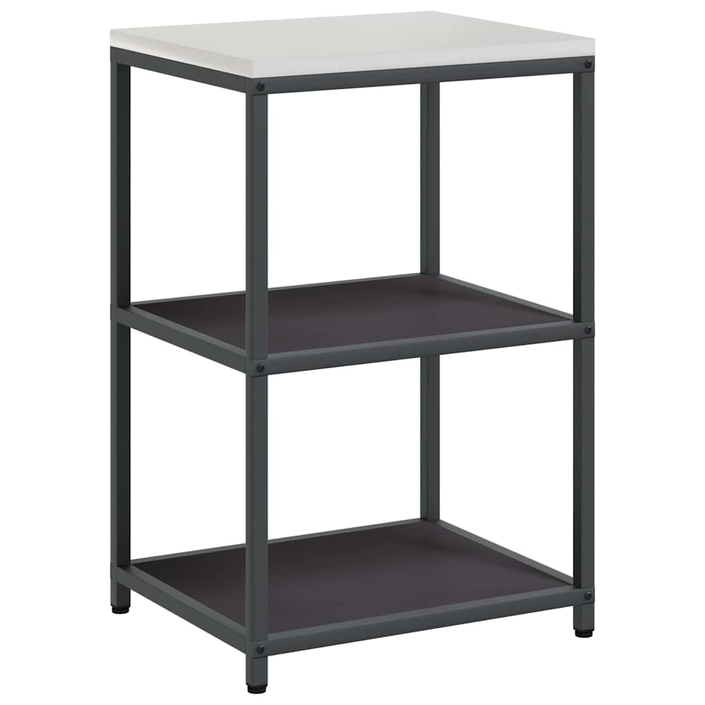 Kjøkkenoppbevaringssett med hylle 2 pcs Svart 150 x 50 x 92 cm
