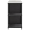 Kjøkkenoppbevaringssett med hylle 2 pcs Svart 150 x 50 x 92 cm