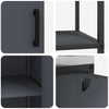 Kjøkkenoppbevaringssett 2 pcs Antrasitt 150 x 50 x 92 cm