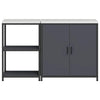 Kjøkkenoppbevaringssett 2 pcs Antrasitt 150 x 50 x 92 cm