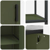 Kjøkkenoppbevaringssett 2 pcs Olivengrønn 150 x 50 x 92 cm